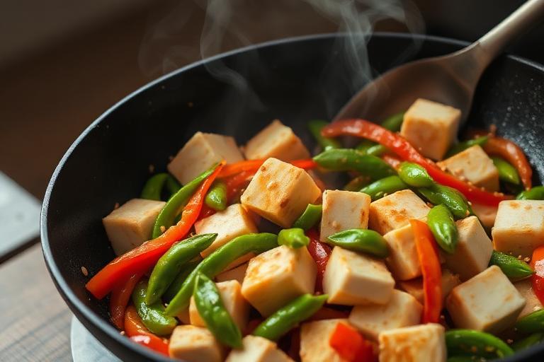 Tofu Stir-Fry with Edamame