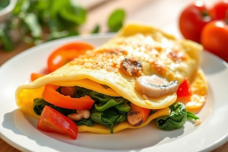 Egg White Veggie Omelette