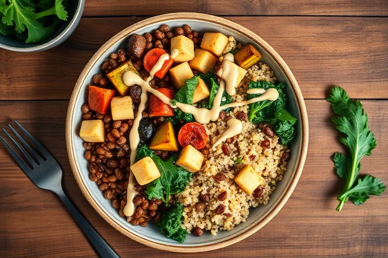 Lentil Quinoa Power Bowl