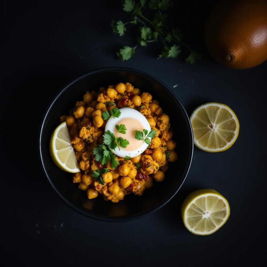 Masala Chickpea Scramble