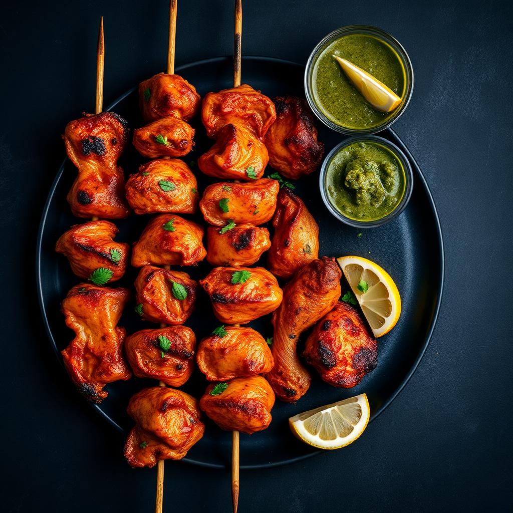 Air Fryer Chicken Tandoori Skewers