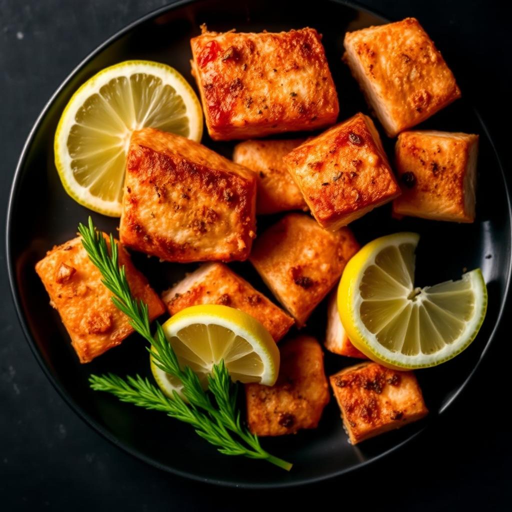 Smoked Paprika Salmon Bites