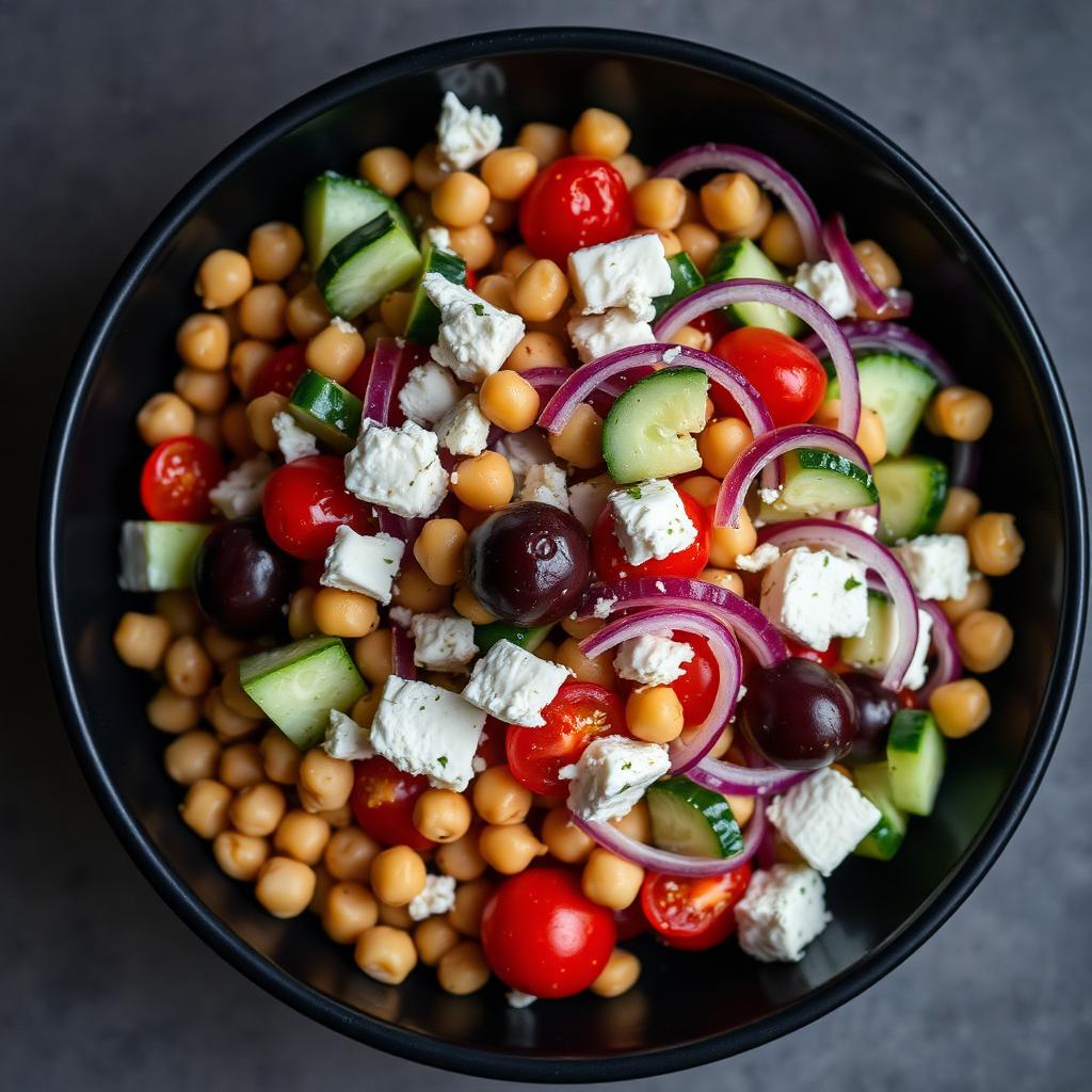 High-Protein Mediterranean Chopped Salad