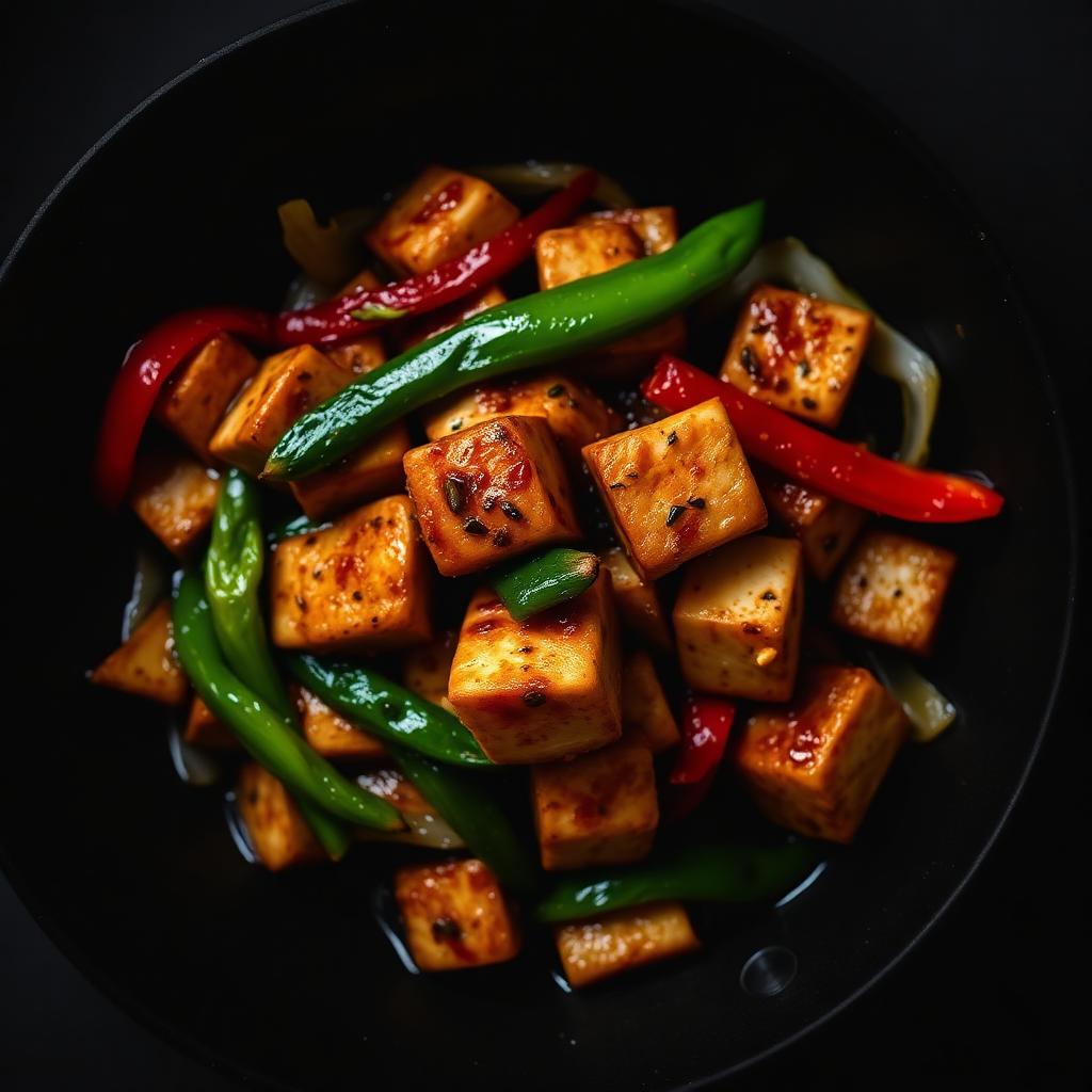 Tofu Black Pepper Stir-Fry
