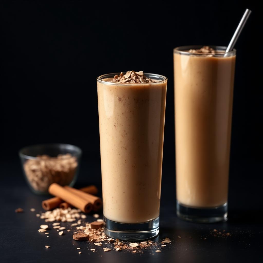 Almond Butter Oats Protein Smoothie