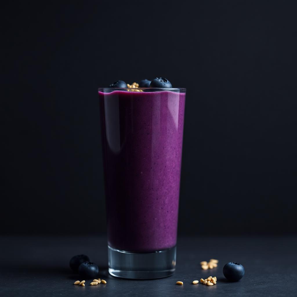 Blueberry Greek Yogurt Energy Smoothie