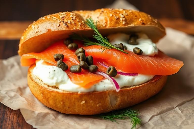 Smoked Salmon Bagel