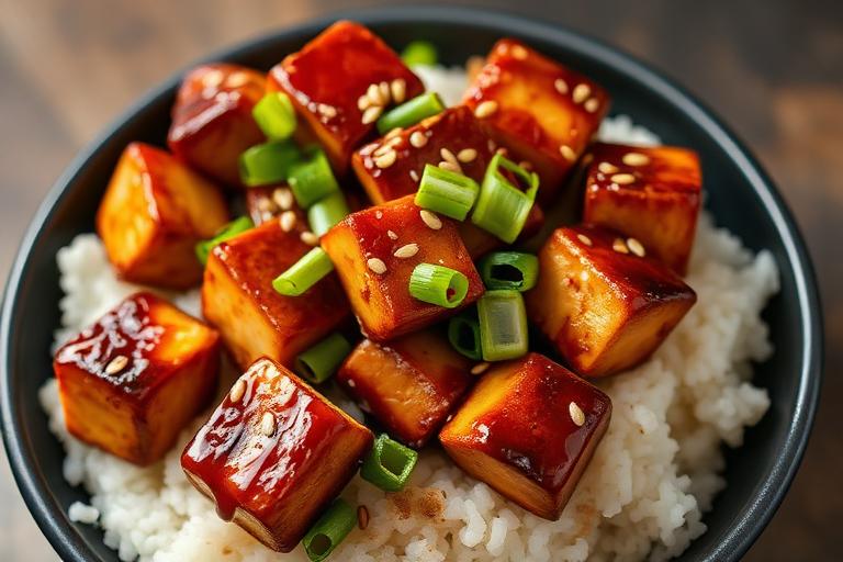 Miso Glazed Tofu