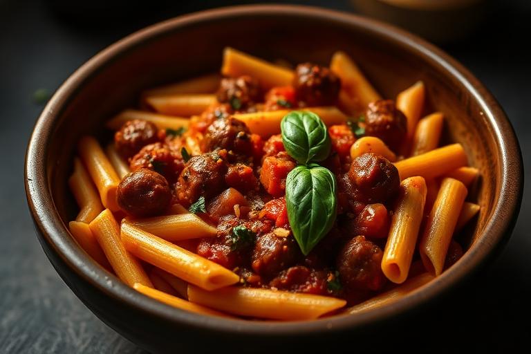 Spicy Sausage Penne