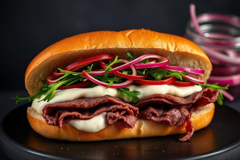 Roast Beef Horseradish Sub