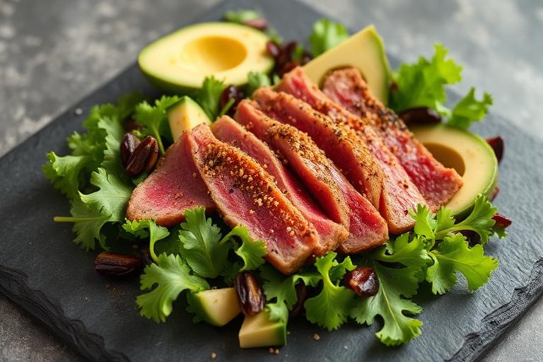 Seared Tuna Steak Salad