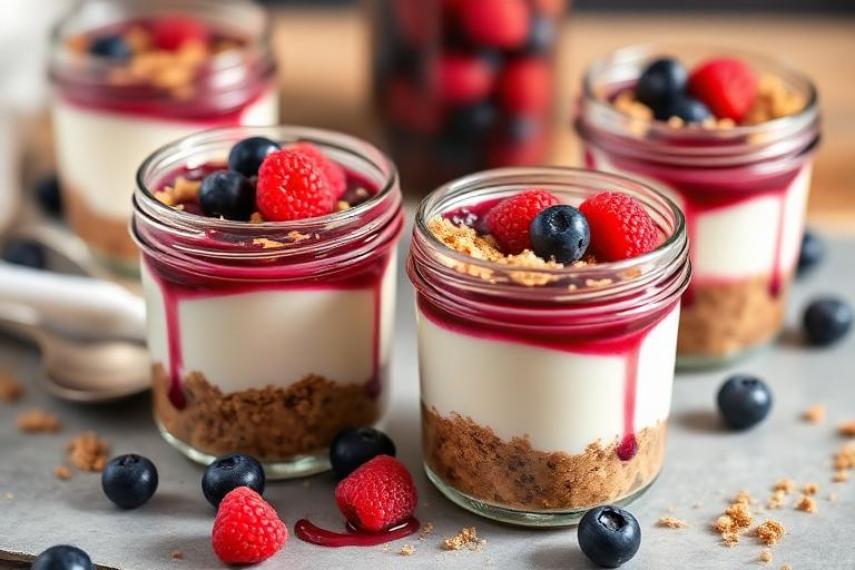 Greek Yogurt Cheesecake Cups