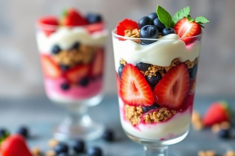 Cottage Cheese Berry Parfait
