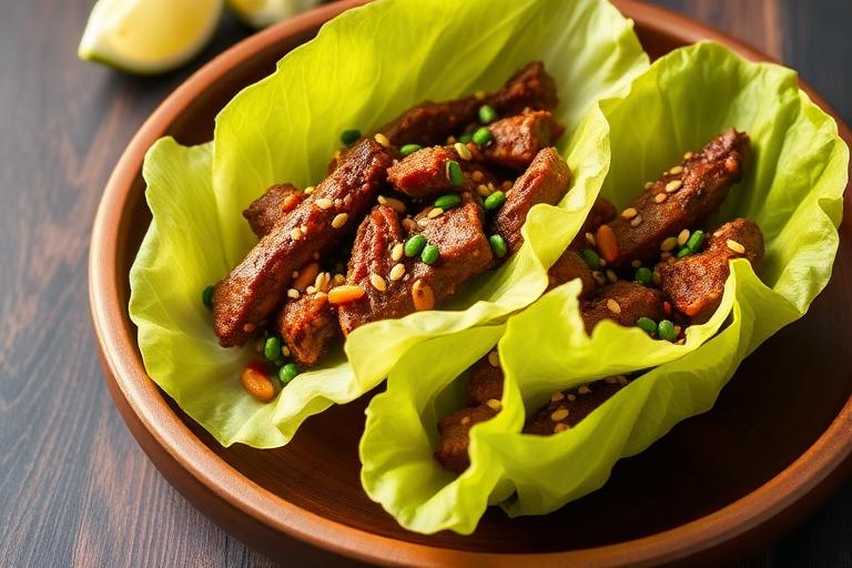 Korean Beef Lettuce Cups