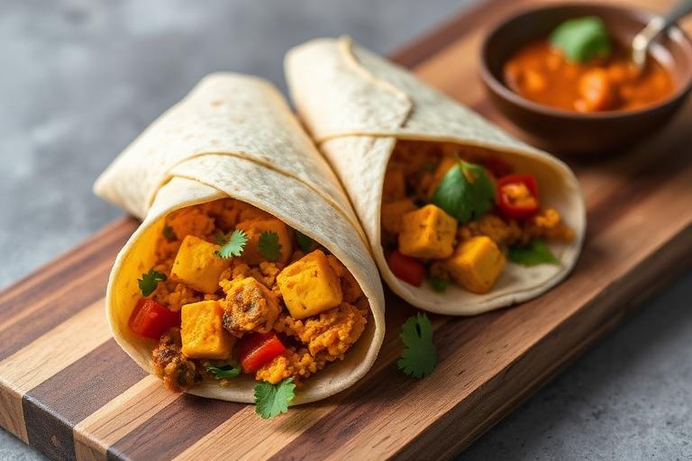 Paneer Bhurji Wrap