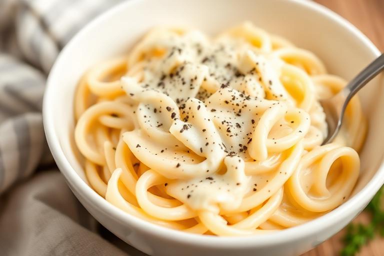 Cottage Cheese Pasta Alfredo